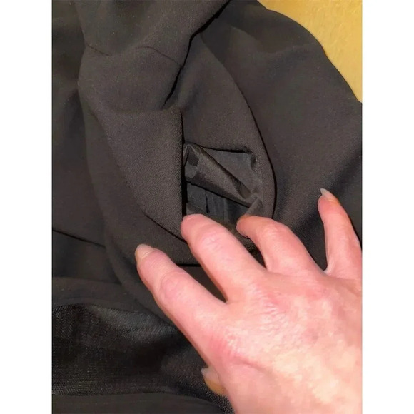 Authentic Aidan Mattox Fit and Flare Black Mesh-Panel Party Dress size 4 - Picture 11 of 17